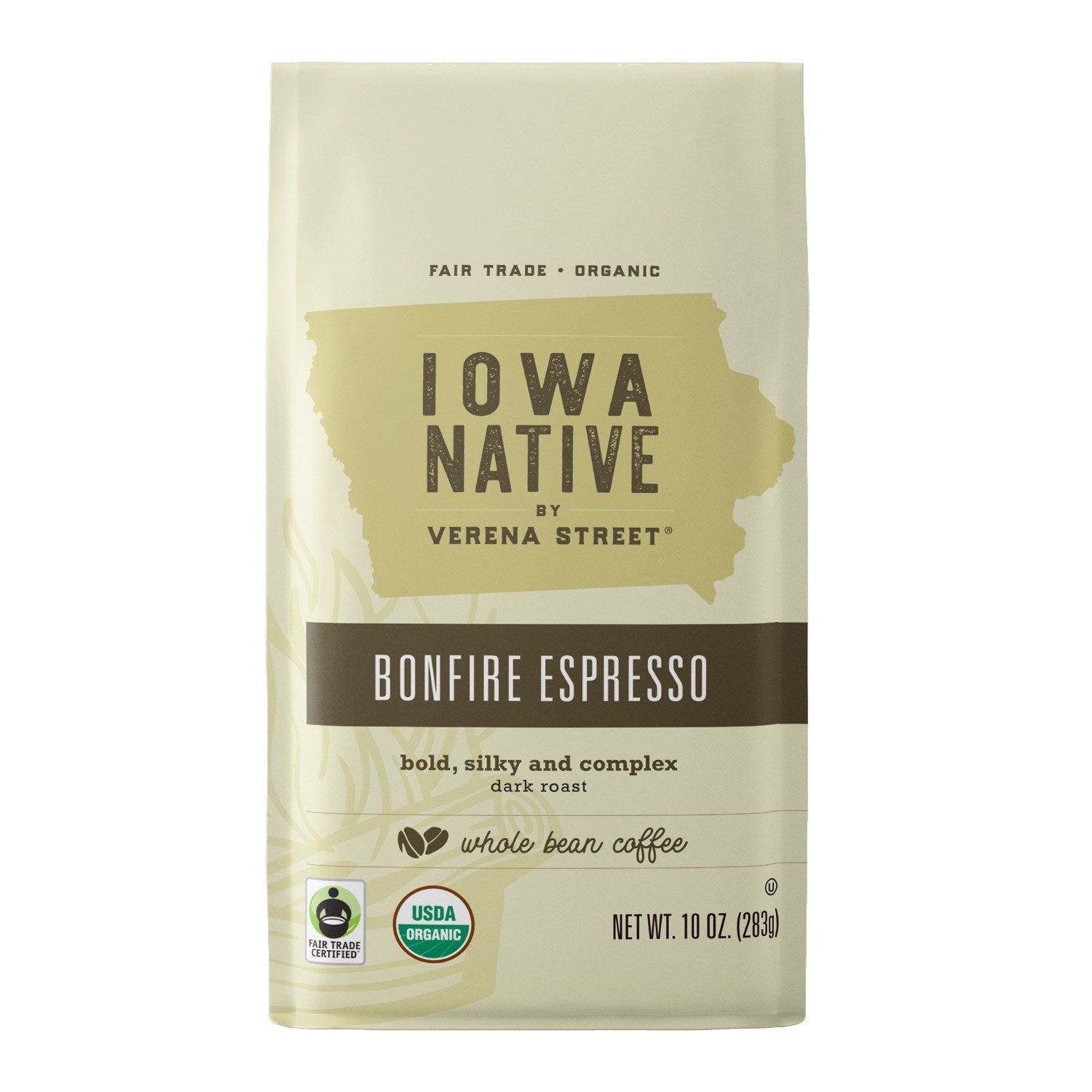 Bonfire Espresso Fair Trade Organic whole bean coffee